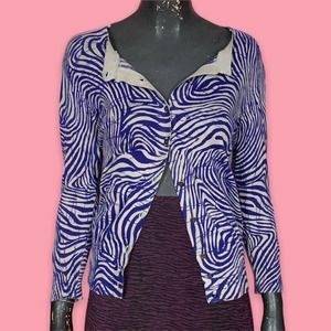 Zebra Print Cardigan